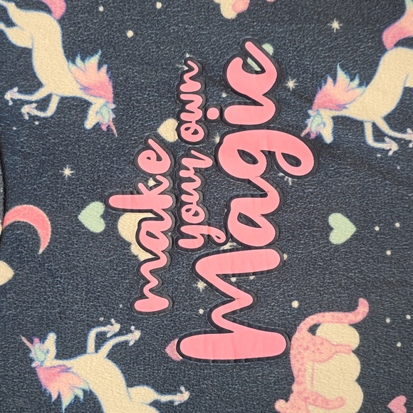 Wonder Nation Unicorn Nightgown - Blue and Pink. Size 10/12 - Picture 3 of 4